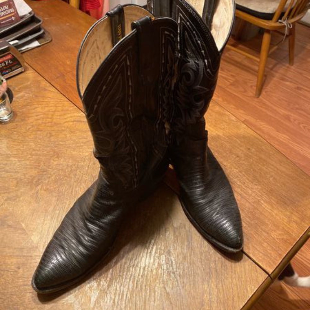 Don Post Lizard Skin Boots size 12D